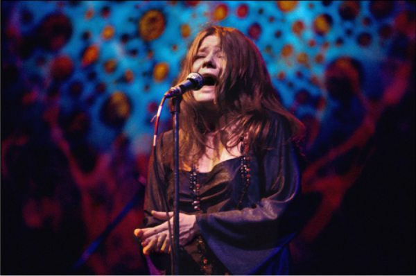 Janis Joplin pendant un concert à New York City le 18 avril 1969