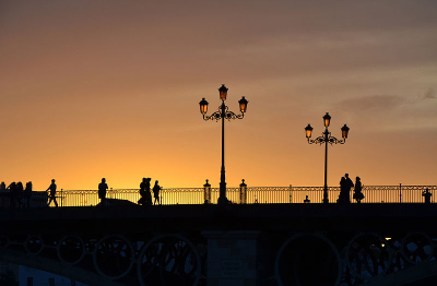 Séville, le pont de Triana qui enjambe le Guadalquivir